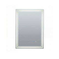 70 x 50 CM LED Rectangular Wall Bathroom Mirror with Anti-fog