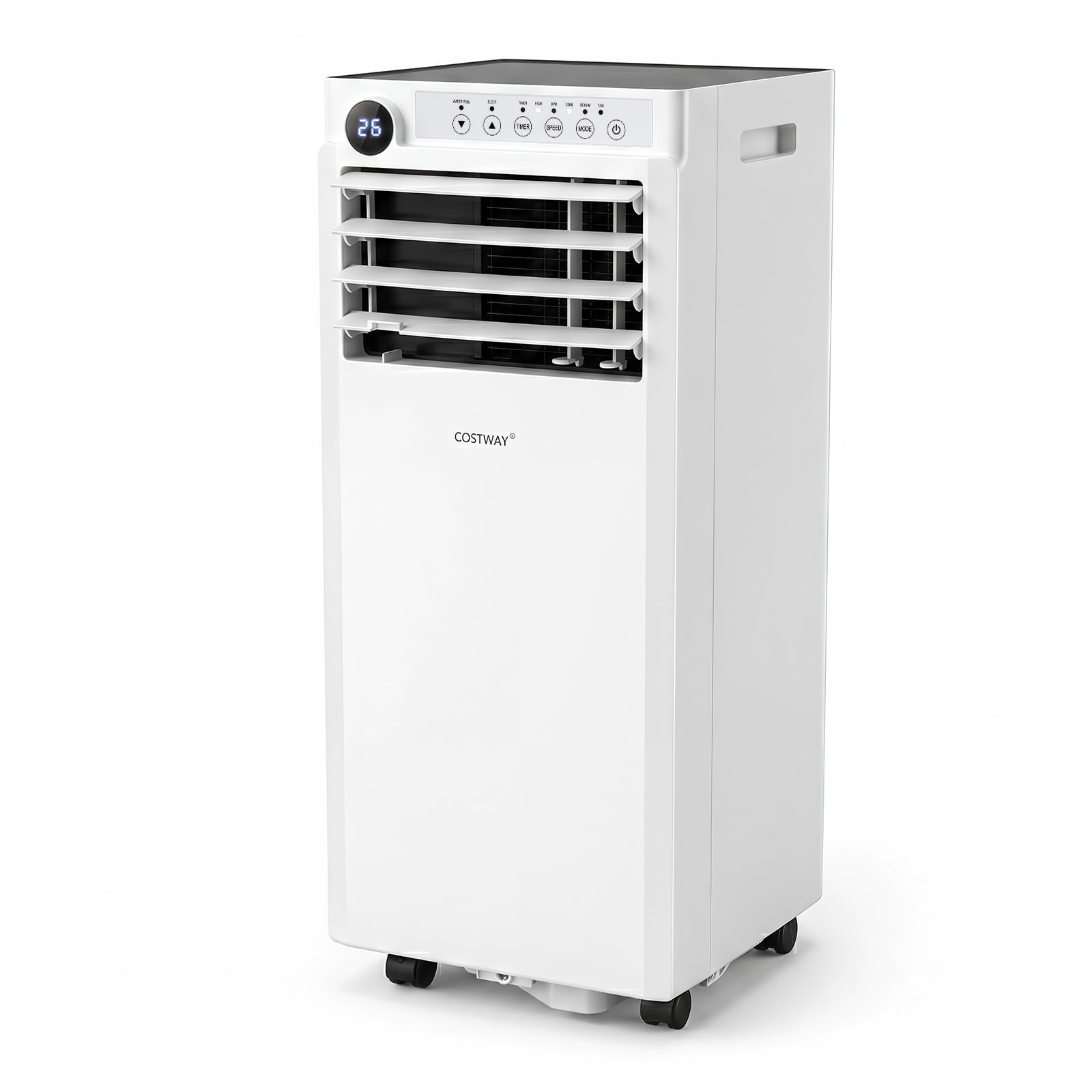 7000 BTU Portable Air Conditioner 3 in 1 Cooling Unit with Fan and Dehumidifier-White