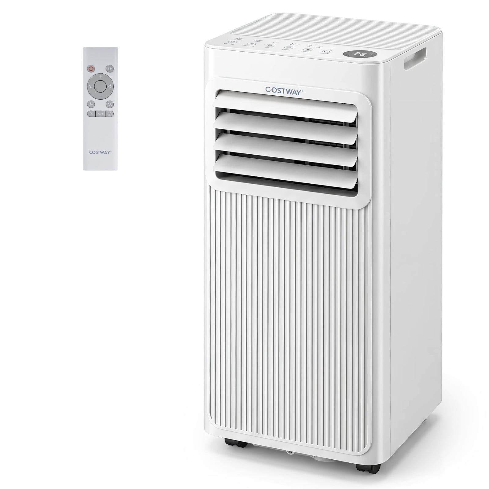 7000 BTU Portable Air Conditioner with Sleep Mode and 24H Timer-White