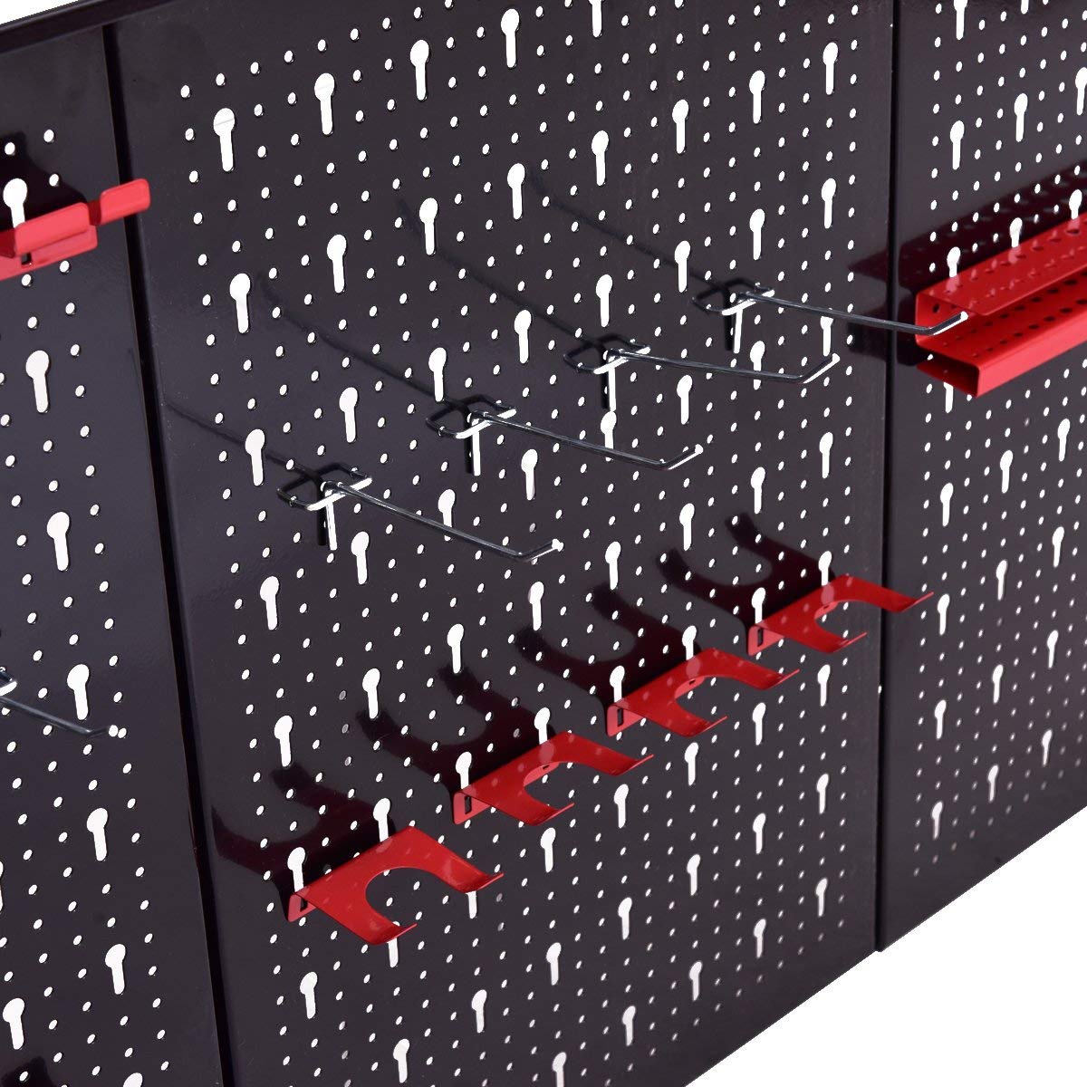 24" x 48" Metal Pegboard Garage Tool Board Holder