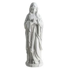 74.5 cm Virgin Mary Statue Outdoor Religious Sculpture with Aged Finish-Grey