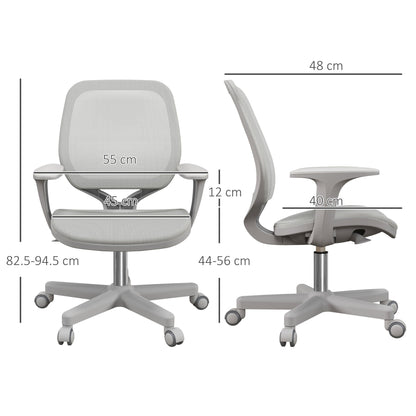Vinsetto 44-56cm Mesh Back Office Chair - Grey