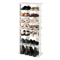 Shoe rack 7-tier shoe rack in retro style 45 x 25 x 110.5 cm white