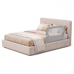 80 cm Long Adjustable Baby Bed Rail Guard with Extra Buckle-Grey