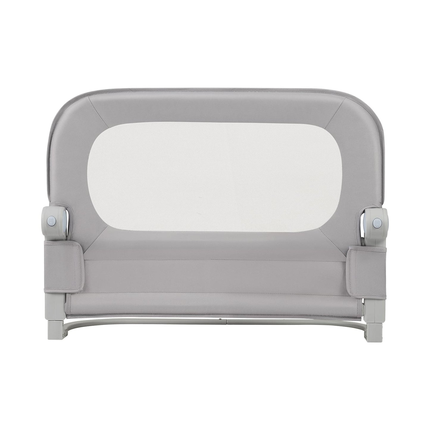80 cm Long Adjustable Baby Bed Rail Guard with Extra Buckle-Grey