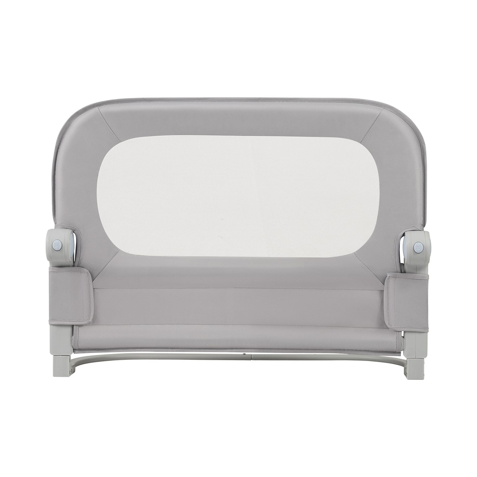 80 cm Long Adjustable Baby Bed Rail Guard with Extra Buckle-Grey