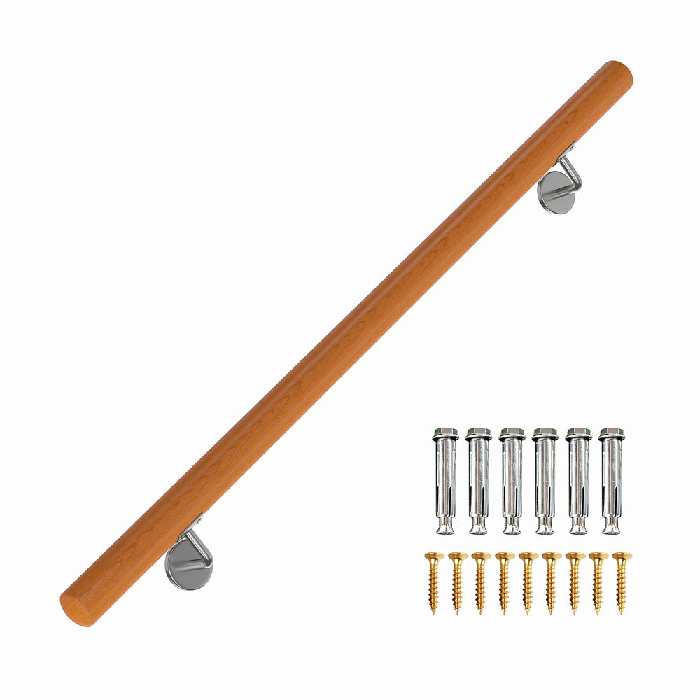 80 cm Stair Railing Indoor with Stainless Steel Wall Brackets