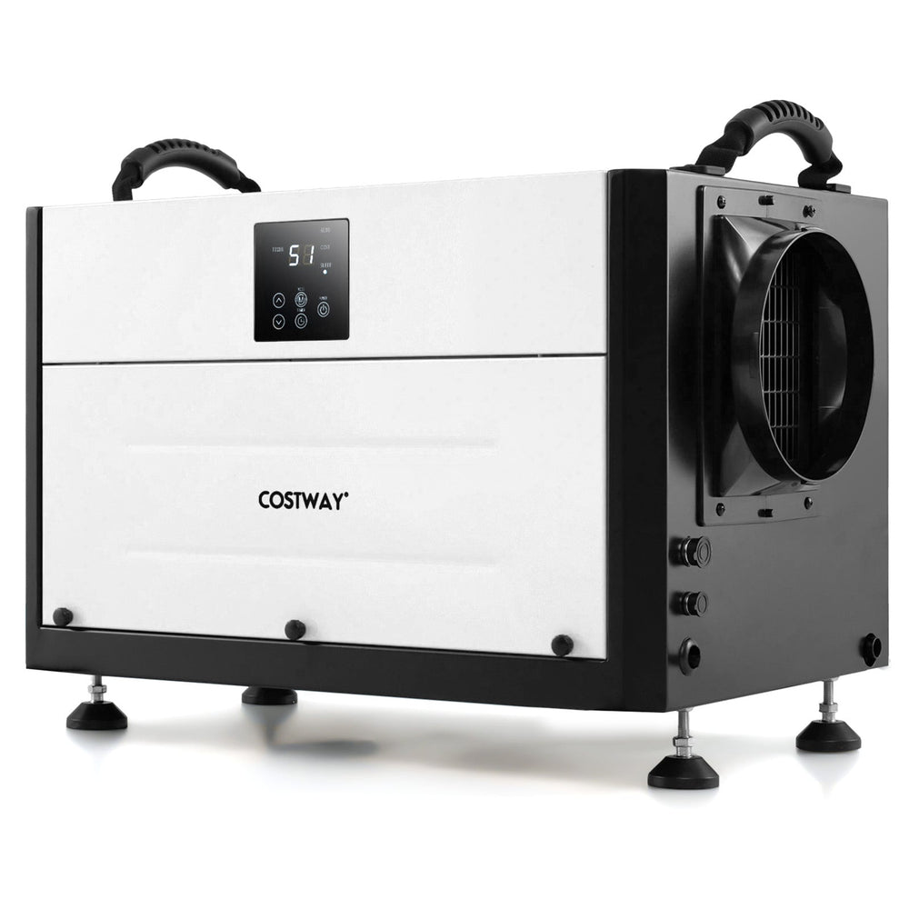 80L/Day Crawl Space Dehumidifier Commercial Dehumidifier with 3 Modes-Black