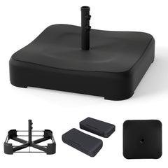 80 kg Patio Umbrella Base with 2 Sandbags and Dust-proof Cover