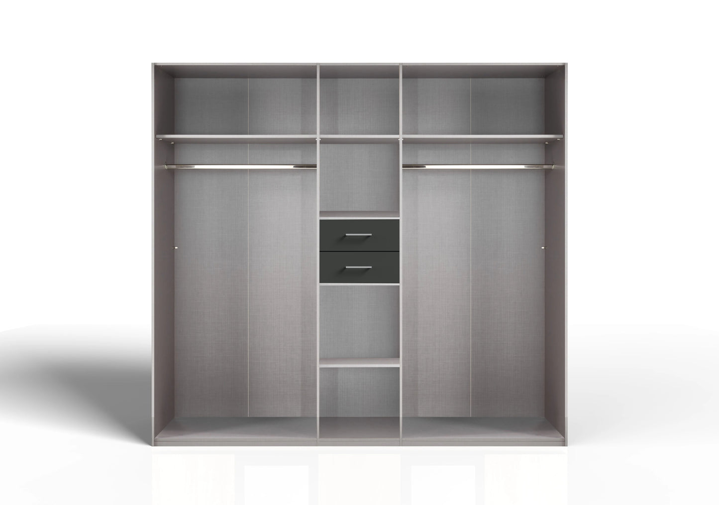 DAKAR 5 Door Wardrobe White and Oak 225cm