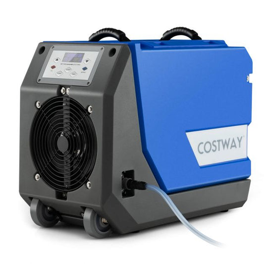 85L/Day Commercial Dehumidifier with Pump and 24H Timer-Blue