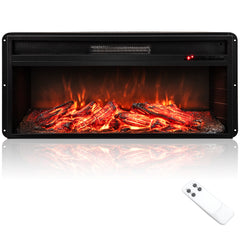 86 cm 5000 BTU Recessed Electric Fireplace Insert with Remote Control