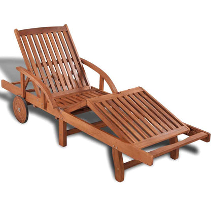 vidaXL Sun Lounger 2 pcs Solid Acacia Wood