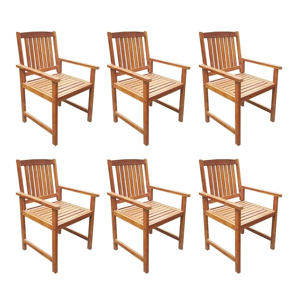 42623 vidaXL 7 Piece Outdoor Dining Set Solid Acacia Wood 3