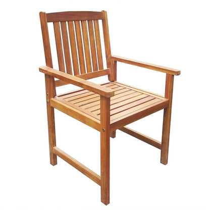 42623 vidaXL 7 Piece Outdoor Dining Set Solid Acacia Wood 4