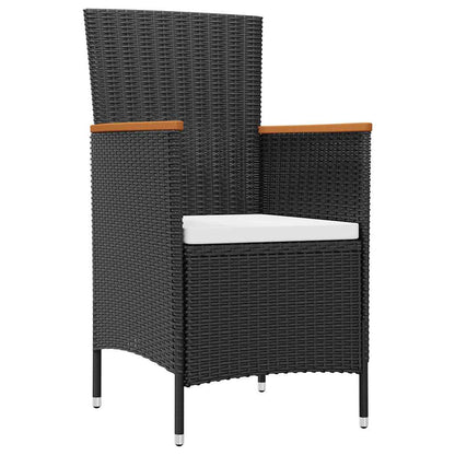 42913 vidaXL 7 Piece Outdoor Dining Set with Cushions Poly Rattan 3