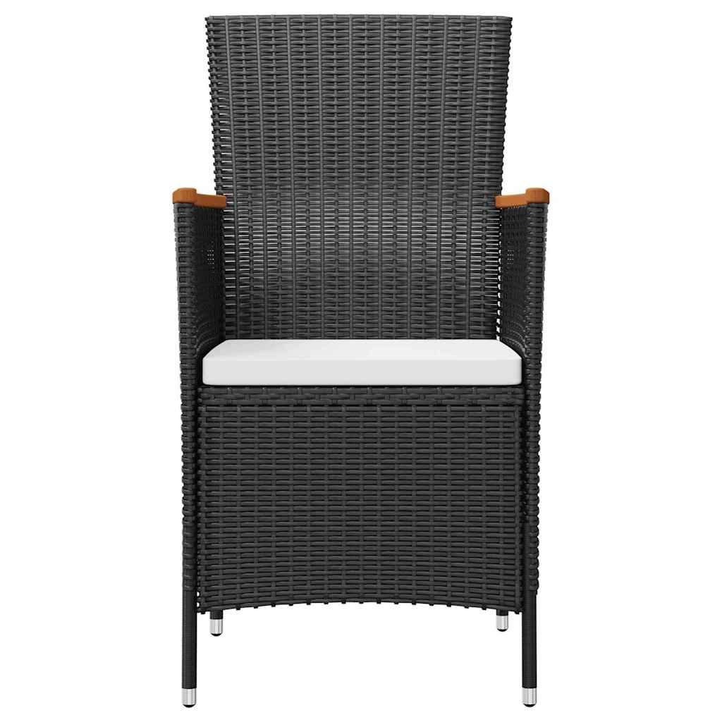 42913 vidaXL 7 Piece Outdoor Dining Set with Cushions Poly Rattan 4