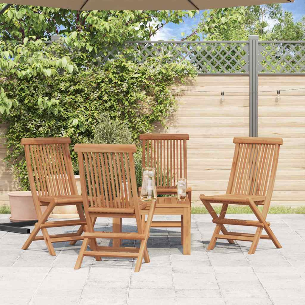 Folding Chairs Solid Teak Wood 4