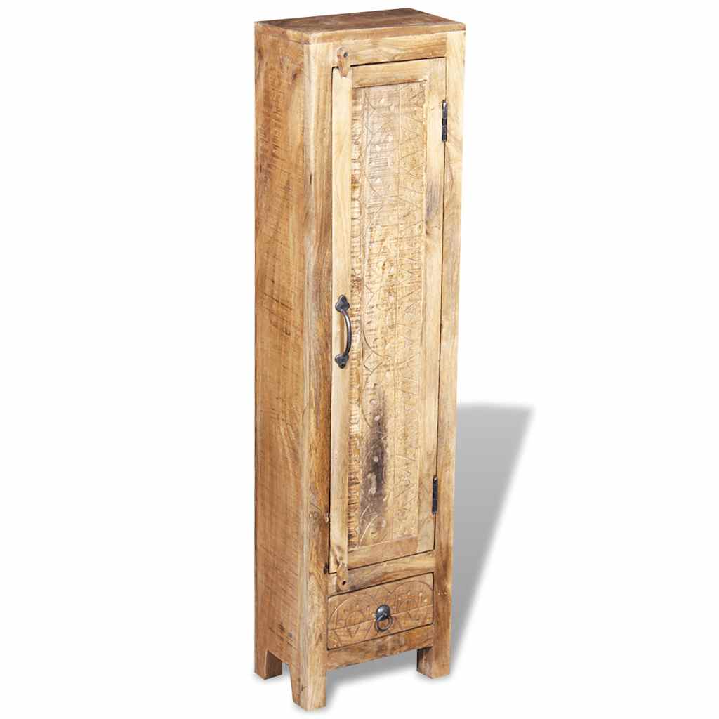 243463 vidaXL Vanity Cabinet with Mirror and 2 Side Cabinets Solid Mango Wood 2