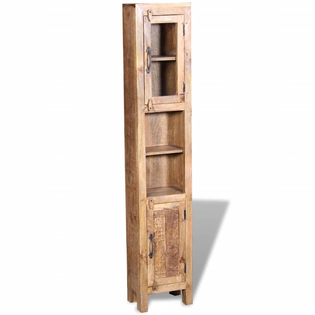 243463 vidaXL Vanity Cabinet with Mirror and 2 Side Cabinets Solid Mango Wood 5