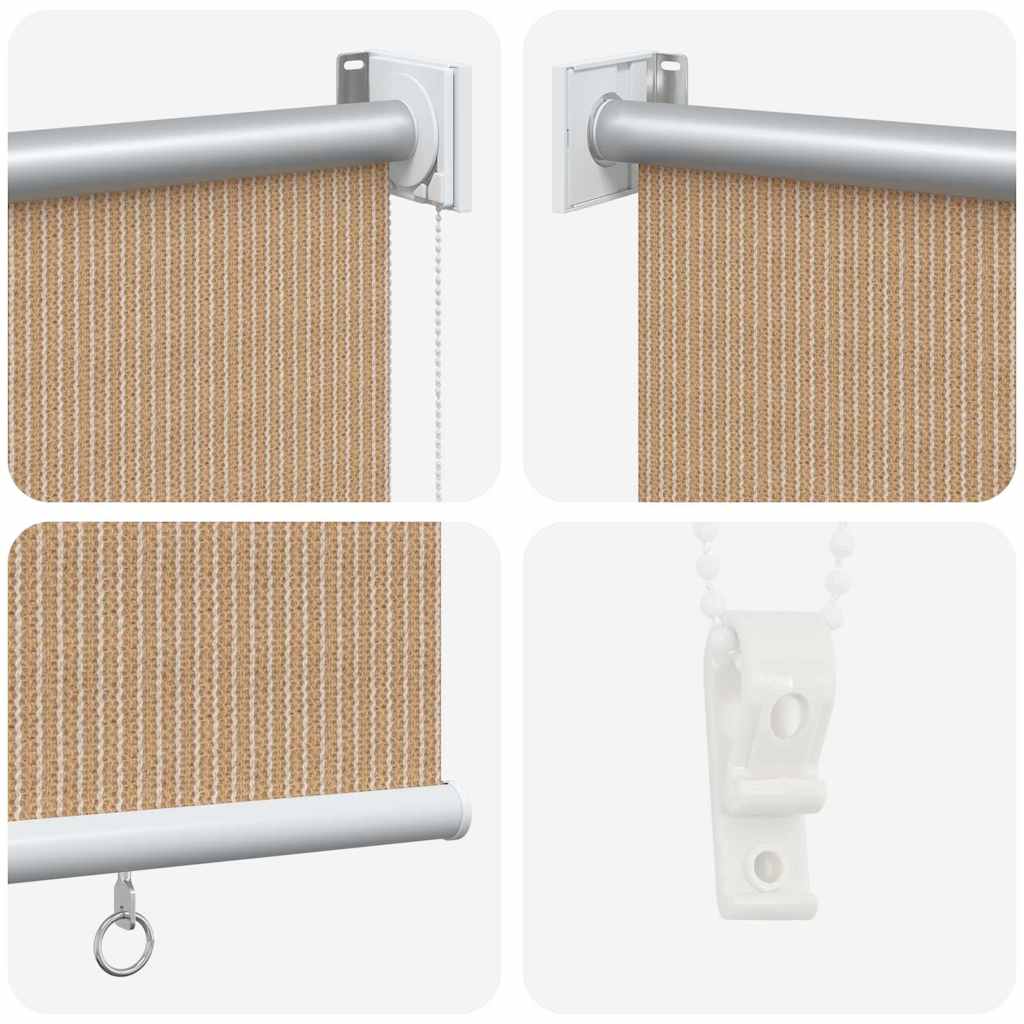 Outdoor Roller Blind 65(W)x140(H) Beige 350 cm