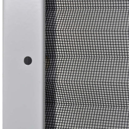 Plisse Insect Screen for Windows Aluminium with Shade White 120 cm