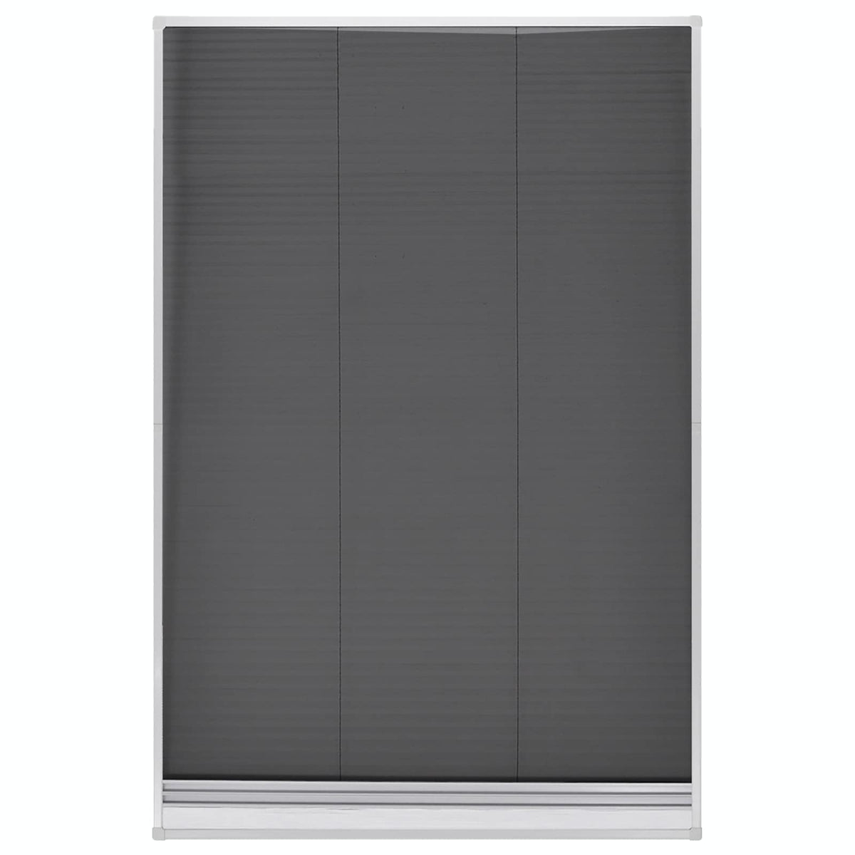 Plisse Insect Screen for Windows Aluminium with Shade White 120 cm
