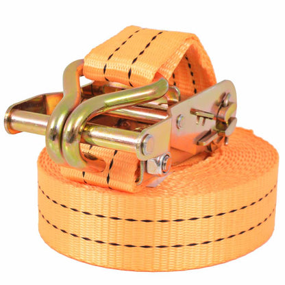 Ratchet Tie Down Straps 2 Tonnes Orange 6 m x 38 mm 10