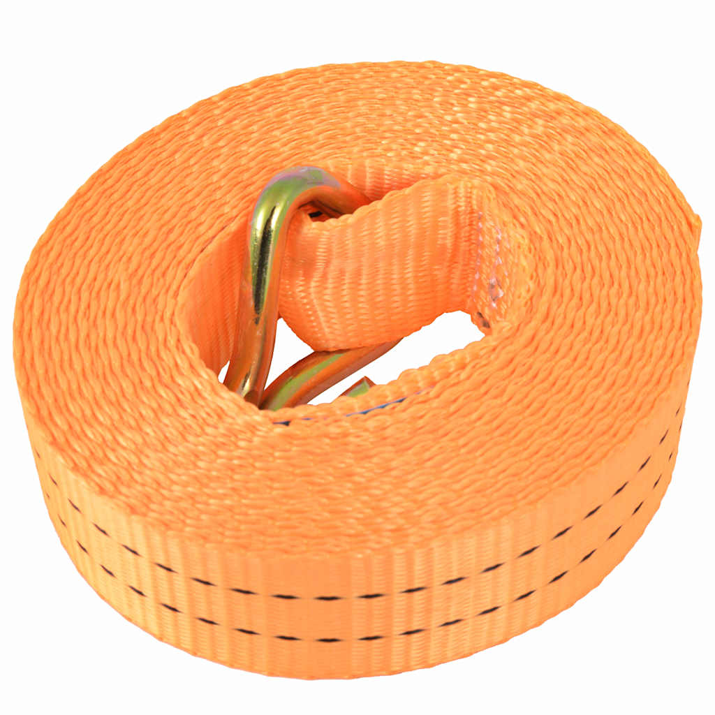 Ratchet Tie Down Straps 2 Tonnes Orange 6 m x 38 mm 10