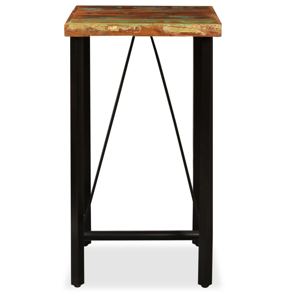 Bar Table Solid Reclaimed Wood Brown 60 cm 60 cm