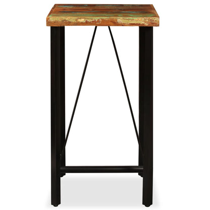 Bar Table Solid Reclaimed Wood Brown 60 cm 60 cm