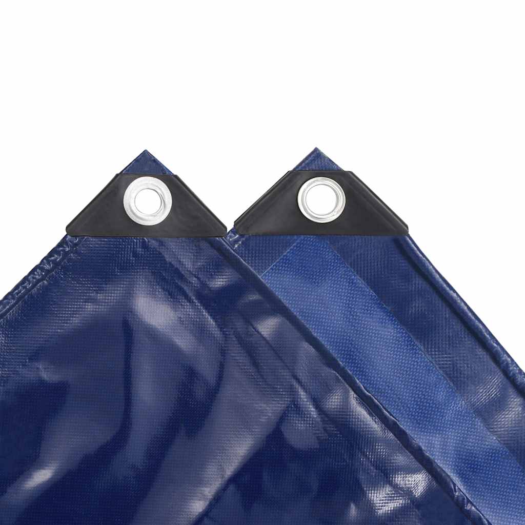 Tarpaulin 650 g/m² with Eyelets Blue 1 x 2.5 m – 5 x 5 m 3 x 3 m