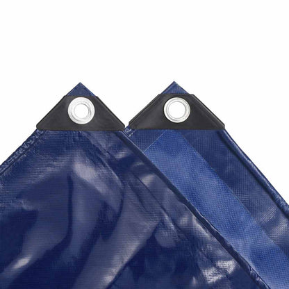 Tarpaulin 650 g/m² with Eyelets Blue 1 x 2.5 m – 5 x 5 m 3 x 3 m