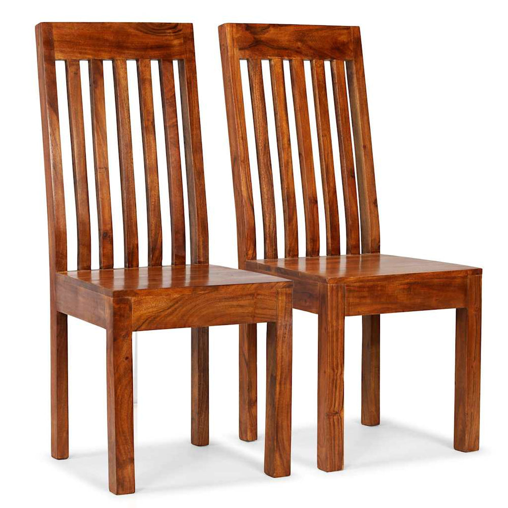 vidaXL Dining Chairs Solid Wood Modern