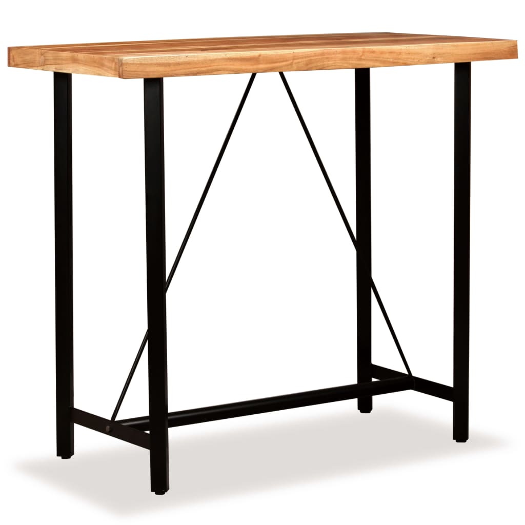 Bar Set 3 Pieces Solid Acacia and Reclaimed Wood 4