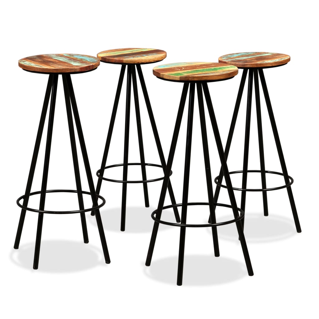 vidaXL Bar Set 5 Pieces Solid Acacia and Reclaimed Wood 6