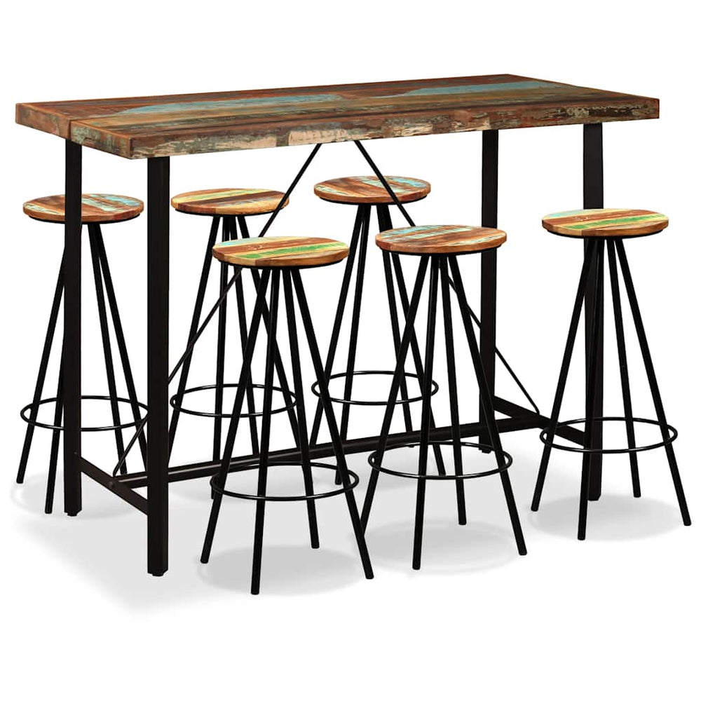 vidaXL Bar Set | Multicolour | Reclaimed Wood
