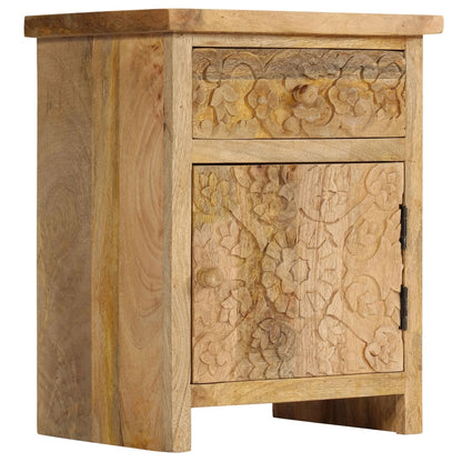 vidaXL Bedside Table Solid Mango Wood 40x30x50 cm