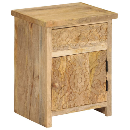 vidaXL Bedside Table Solid Mango Wood 40x30x50 cm