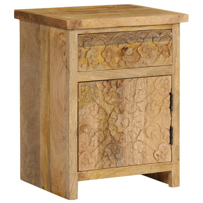 vidaXL Bedside Table Solid Mango Wood 40x30x50 cm