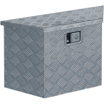 Storage Box Aluminium Silver 70 cm 42 cm 24 cm
