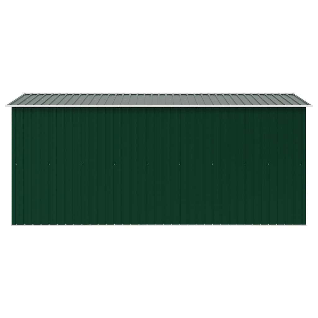vidaXL Garden Shed 257x392x181 cm Metal Green 6