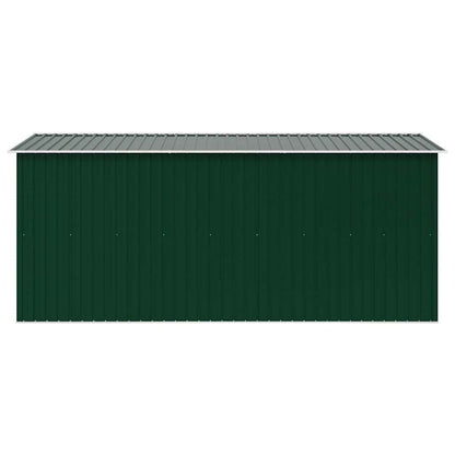 vidaXL Garden Shed 257x392x181 cm Metal Green 6