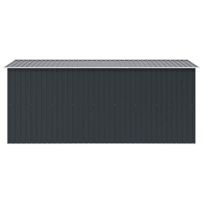 vidaXL Garden Shed 257x392x181 cm Metal Anthracite 6