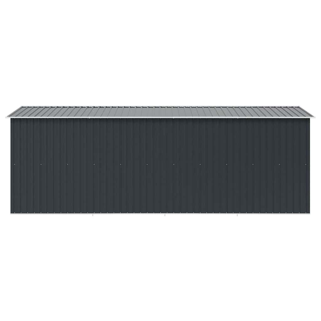 vidaXL Garden Shed 257x489x181 cm Metal Anthracite 6