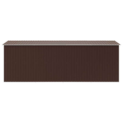 vidaXL Garden Shed 257x489x181 cm Metal Brown 6
