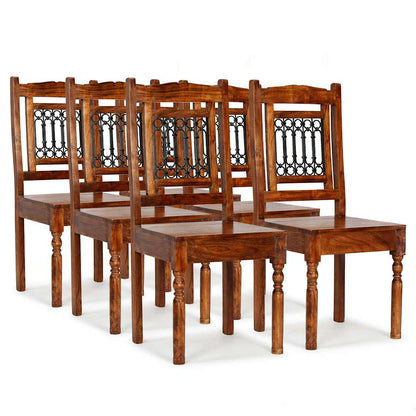 vidaXL Dining Chairs 6 pcs Solid Wood Classic 1
