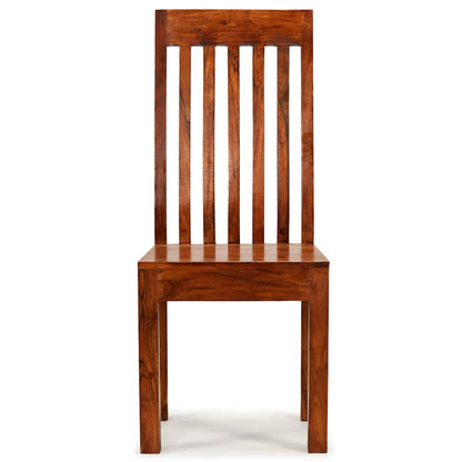 vidaXL Dining Chair | Set of 6 | Brown | Solid acacia wood | Standard | Durable 3