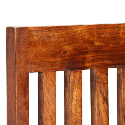 vidaXL Dining Chair | Set of 6 | Brown | Solid acacia wood | Standard | Durable 4