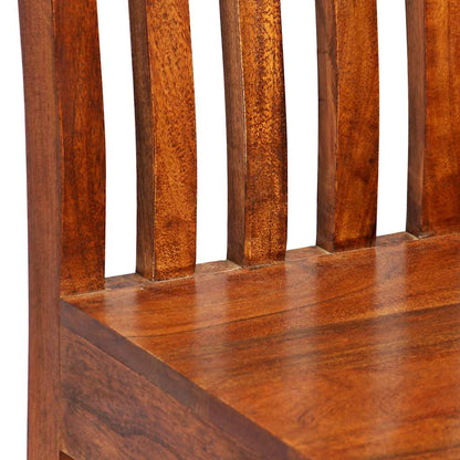 vidaXL Dining Chair | Set of 6 | Brown | Solid acacia wood | Standard | Durable 5
